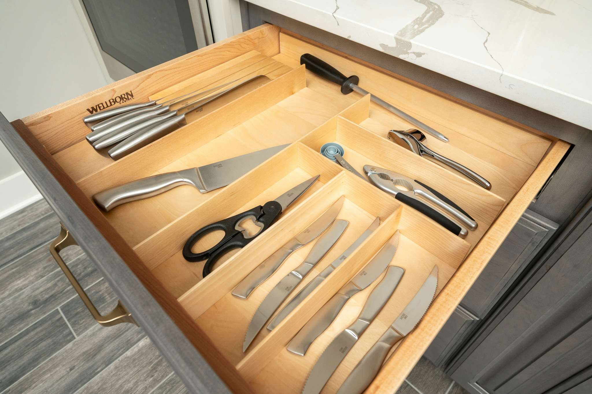 cabinet drawer organization