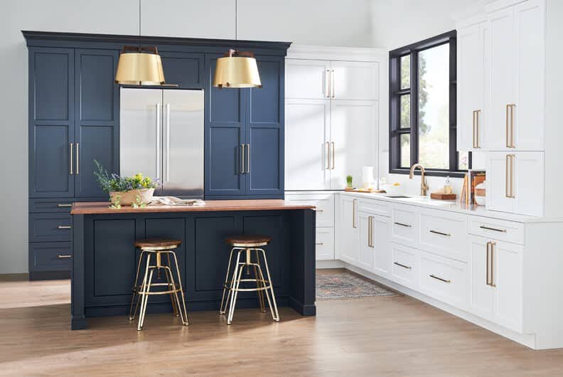 Blue Kitchen Cabinets  Wellborn Cabinet Blog